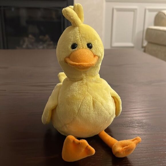 Gund 4034198 Sitting Yellow & Orange Duck 6" Easter Stuff Animal Plush Excellent - Picture 6 of 8
